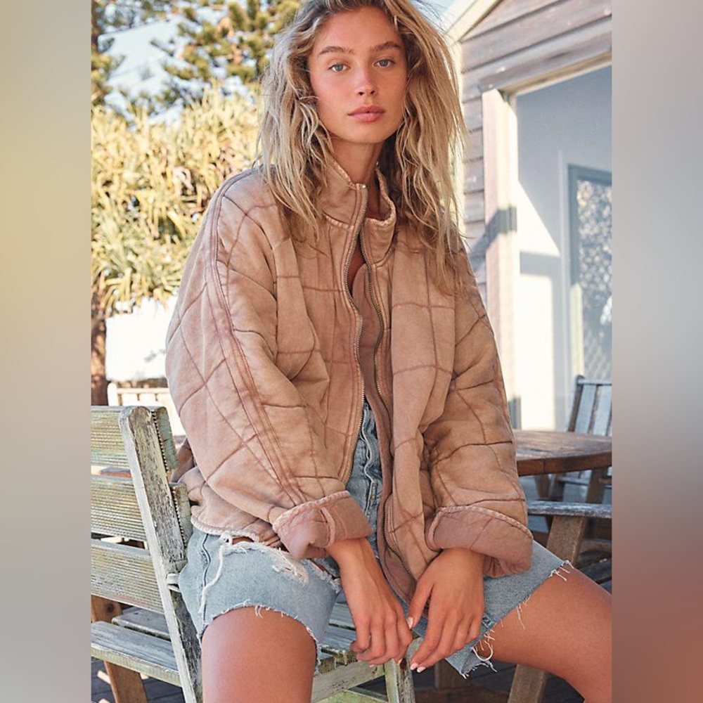 Free People Dolman Quilted Knit Jacket - Picture 12 of 13